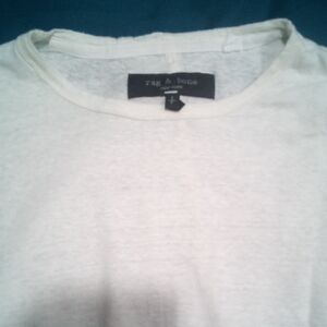 Rag & Bone Men's Cream Short Sleeve Tee